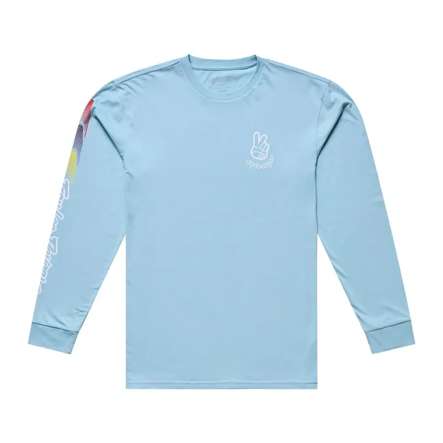 Troy Lee Designs Deuces maglia manica lunga blu 2X