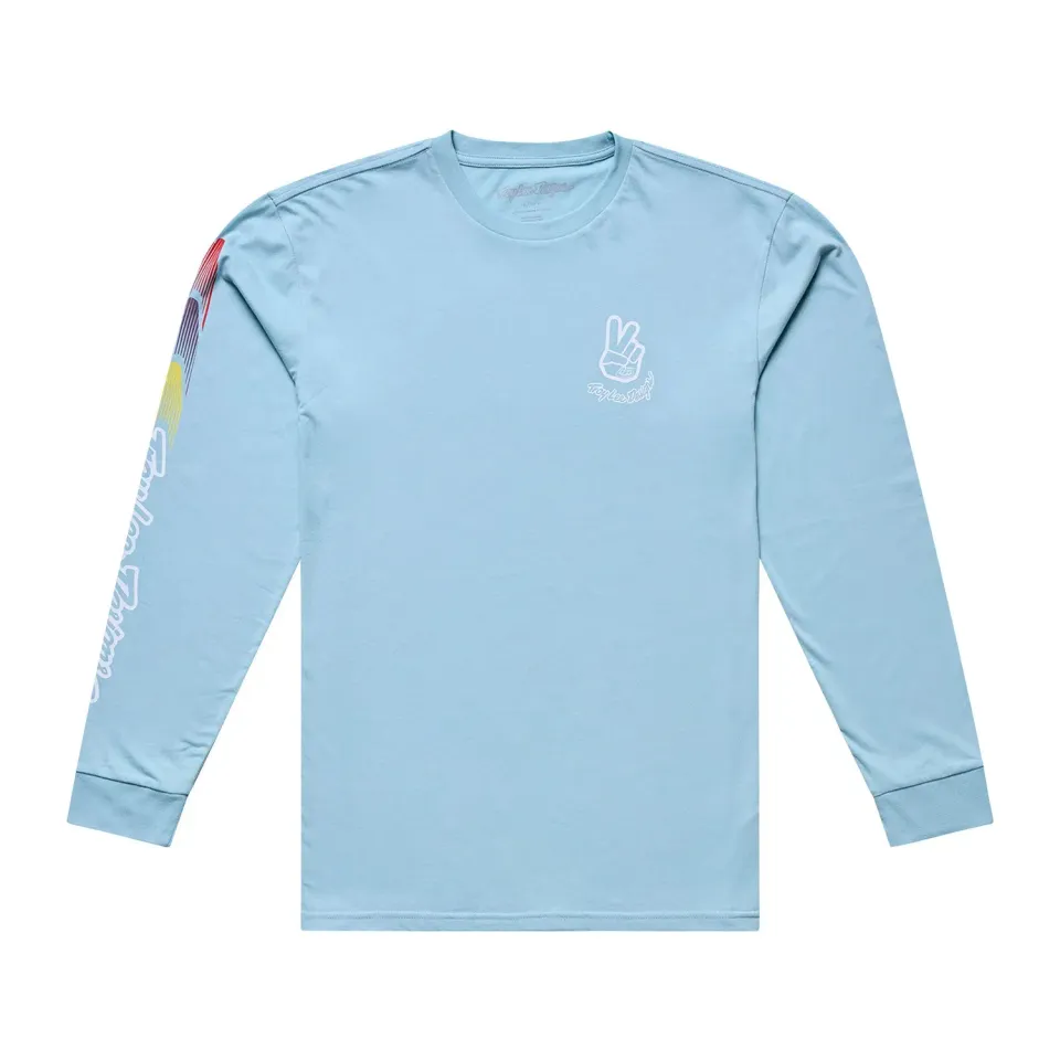 Troy Lee Designs Deuces maglia manica lunga blu 2X