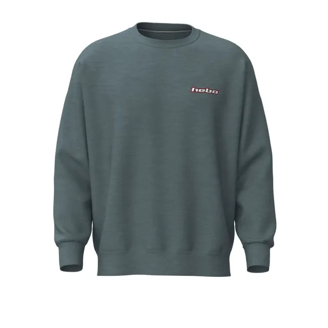 Hebo Sweatshirt felpa logo manica lunga taglia L