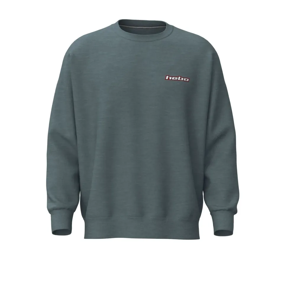 Hebo Sweatshirt felpa logo manica lunga taglia L