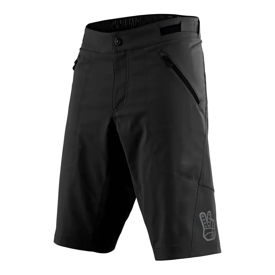 Troy Lee Designs Skyline Solid pantaloncini bici neri fondello