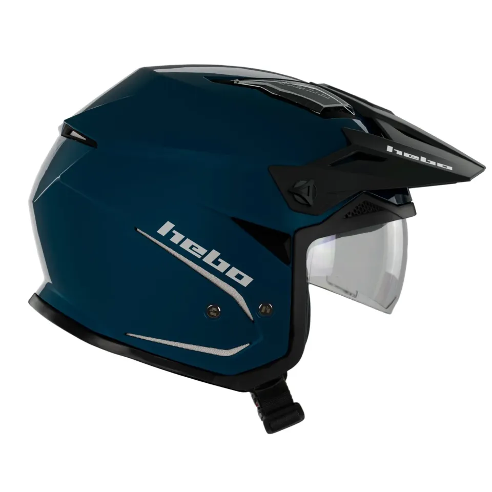 Hebo Zone 5 Duo casco trial blu omologato ECE 22-06