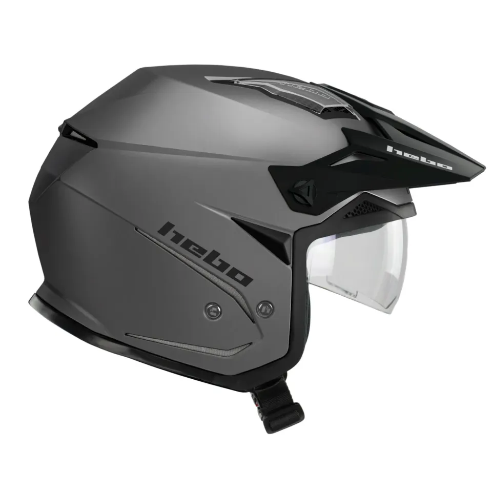 Hebo Zone 5 Duo casco trial grigio ECE 22-06