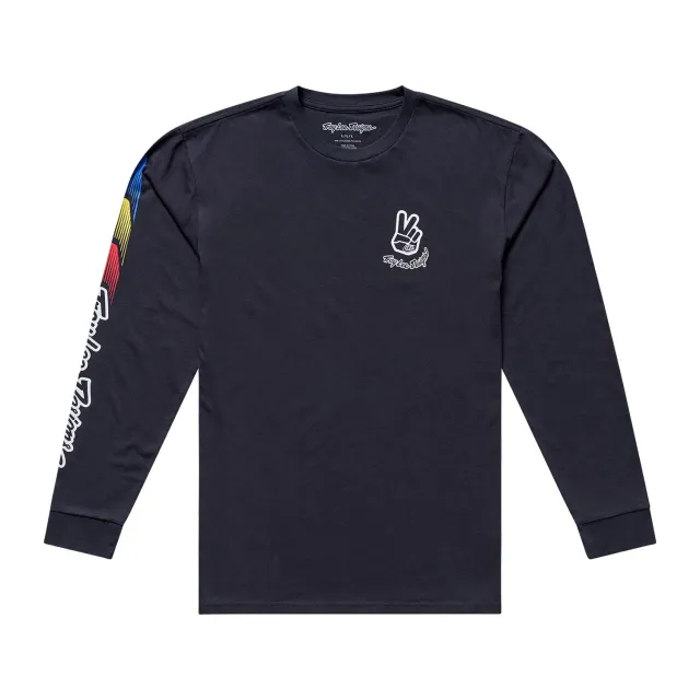 Troy Lee Designs Deuces t-shirt manica lunga carbon casual