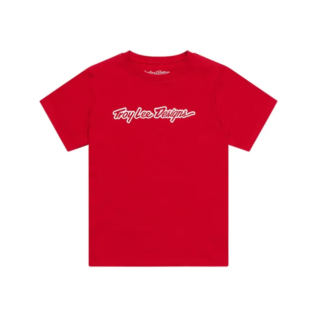 Troy Lee Designs Signature Team Red t-shirt bambino rossa