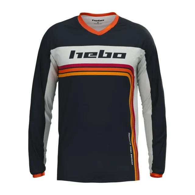 Hebo Pro Trial Retro maglia trial rossa traspirante