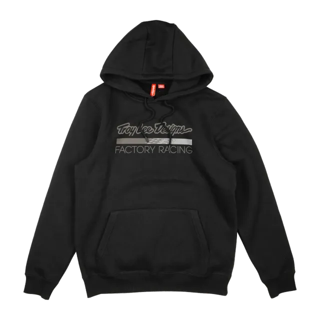 Troy Lee Designs Factory Racing Felpa Cappuccio Nera Rifrangente