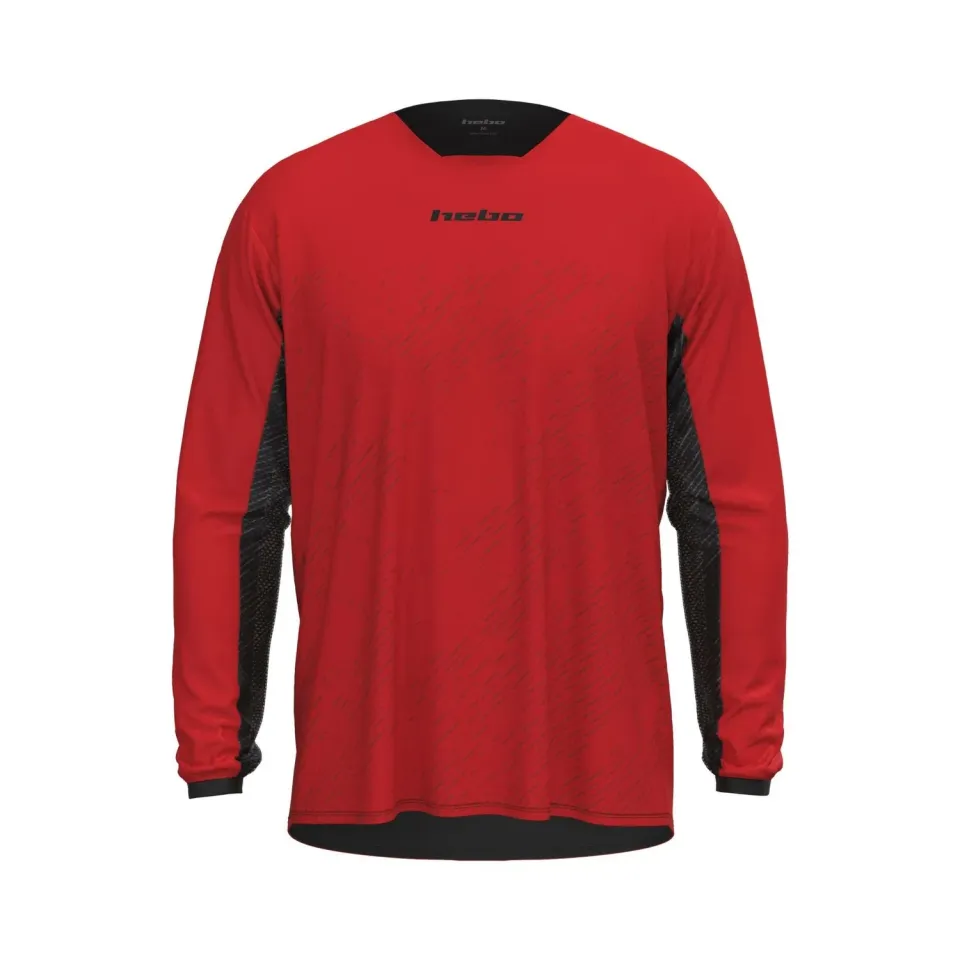 Hebo Scratch Xtrem t-shirt enduro rossa traspirante