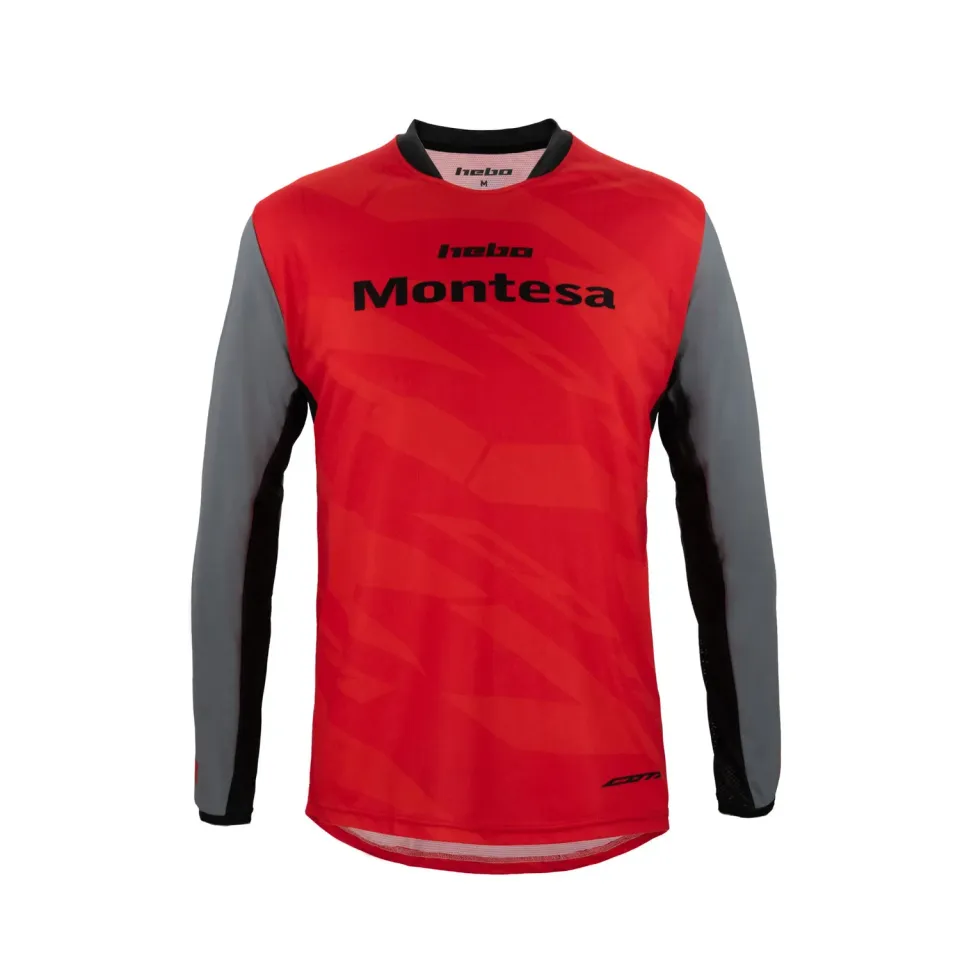 Montesa Classic maglia moto rossa traspirante