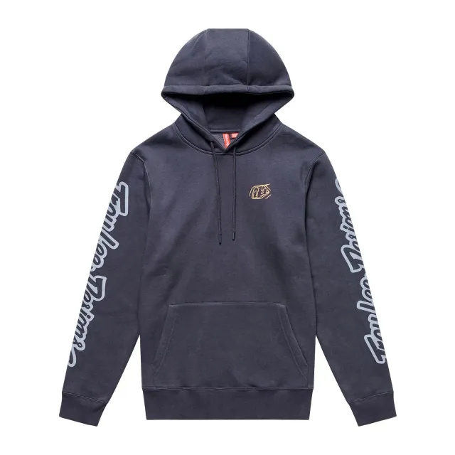Troy Lee Designs Branded felpa cappuccio carbon calda