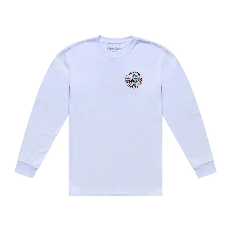 Troy Lee Designs Carb Club t-shirt manica lunga White
