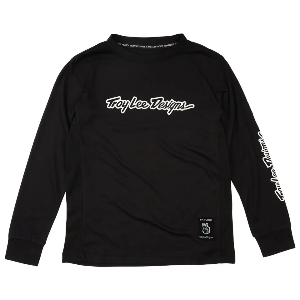 Troy Lee Designs Skyline Ride maglia MTB ragazzo manica lunga nera