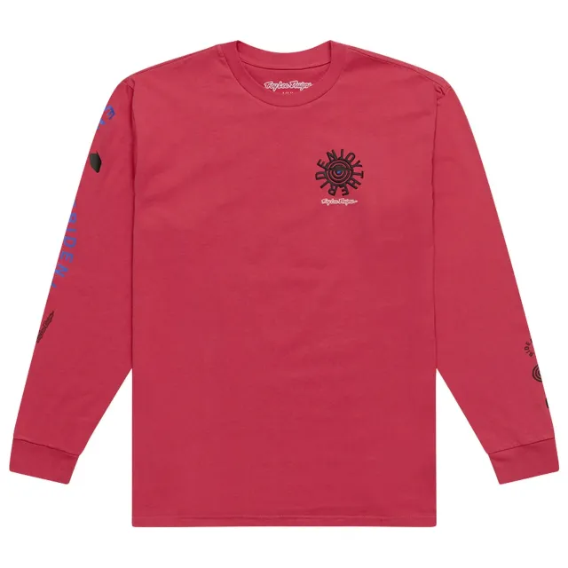 Troy Lee Designs Enjoy T-Shirt Manica Lunga Fucsia