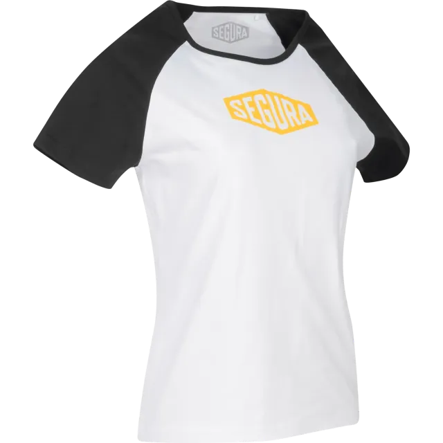Segura Lady First t-shirt donna nero bianco cotone bio