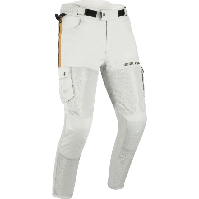 Segura Mojo pantaloni moto tessuto Grigio Marrone slim