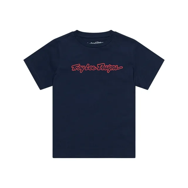 Troy Lee Designs Signature t-shirt bambino manica corta navy