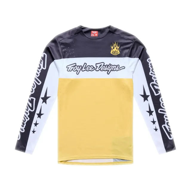 Troy Lee Designs Sprint Pro Yo Moto maglia bici butter