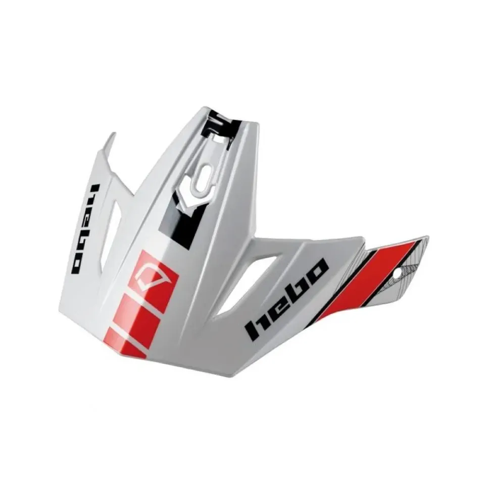 Hebo Zone 4 Kontrox visierina casco trial rossa