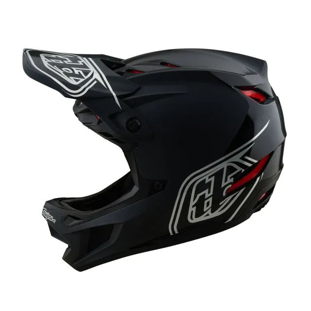 Troy Lee Designs D4 Shadow Black casco integrale nero MIPS