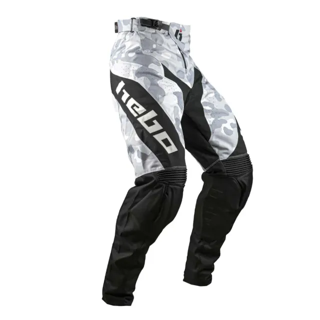 Hebo Stratos Camo pantaloni moto M bianchi tecnici