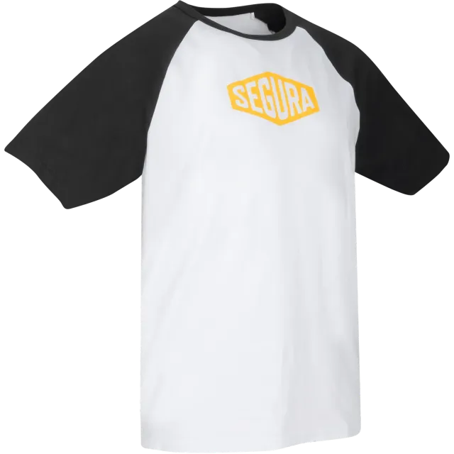 Segura First t-shirt uomo nero/bianco cotone bio elasticizzata
