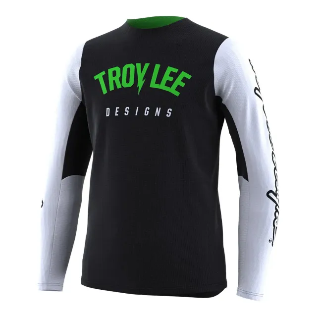 Troy Lee Designs GP Pro Boltz maglia moto nero bianco bambino