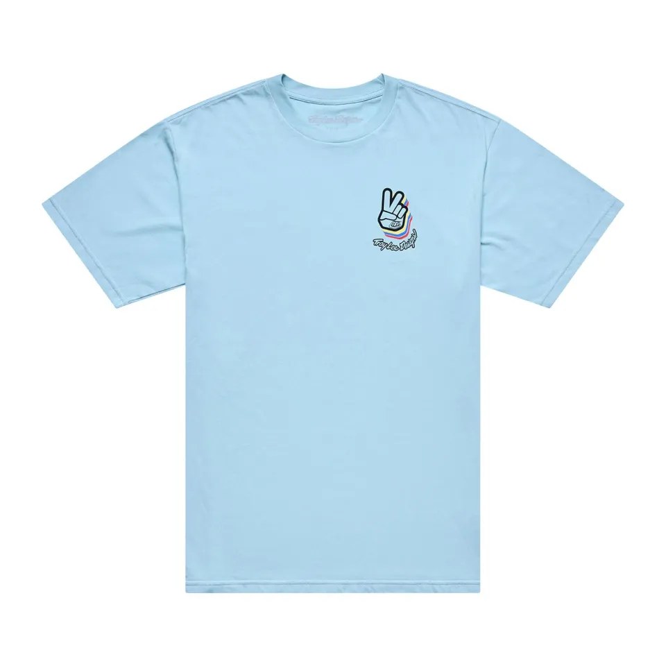 Troy Lee Designs Deuces t-shirt manica corta dawn blue uomo