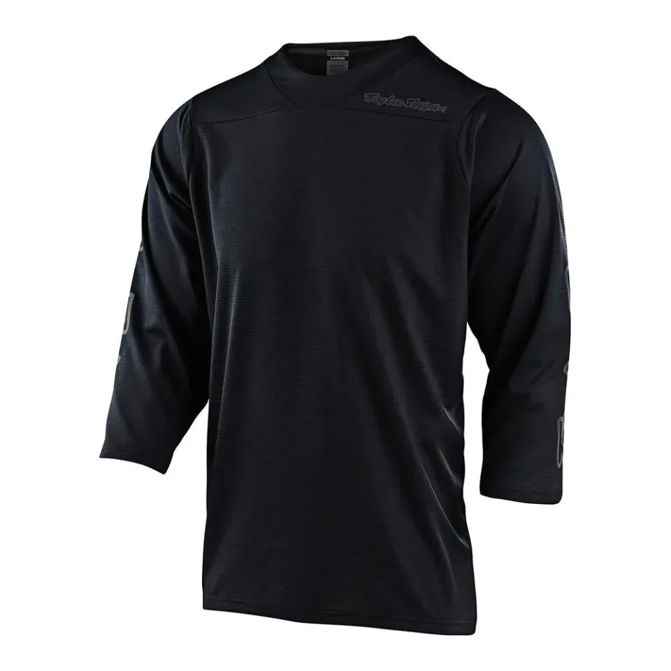 Troy Lee Designs Ruckus Solid Black maglia mtb manica 3/4