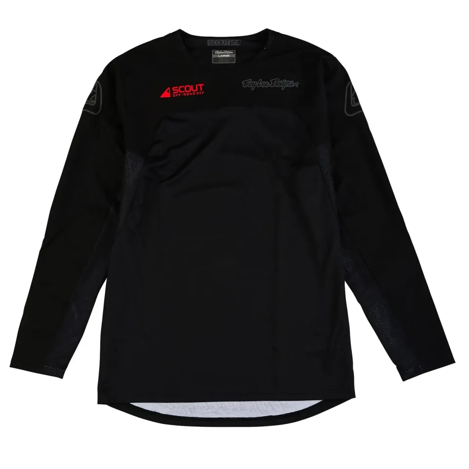 Troy Lee Designs Scout SE Jersey Systems maglia moto nera mesh