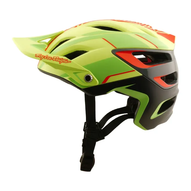 Troy Lee Designs A3 Lines MIPS casco bici giallo fluo