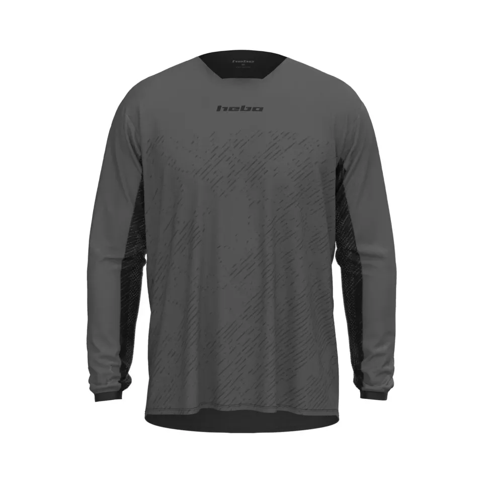 Hebo Scratch Xtrem maglia enduro grigia traspirante