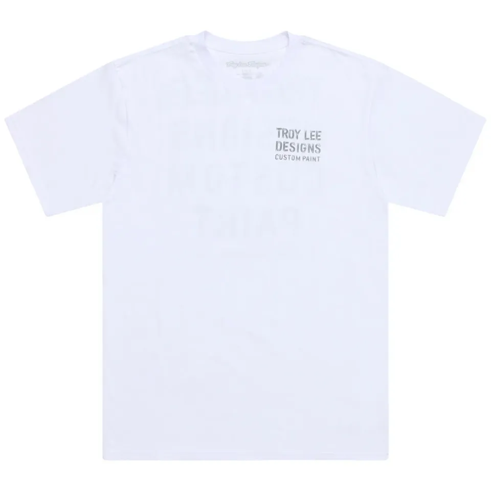 Troy Lee Designs Paint Shop T-Shirt Uomo Manica Corta White