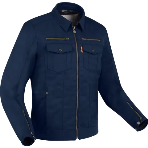 Segura Patrol giacca moto tessuto Blu impermeabile