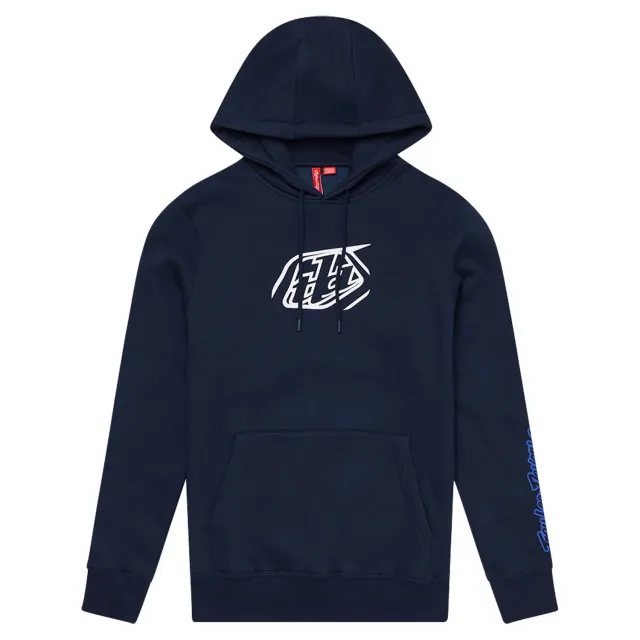 Troy Lee Designs Badge felpa cappuccio blu navy