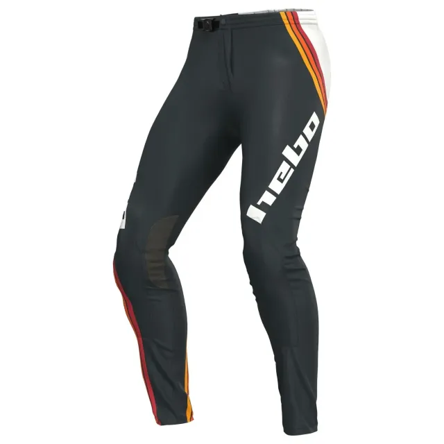 Hebo Pro Trial Retro pantaloni trial rossi ginocchiere