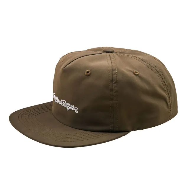 Troy Lee Designs Signature Olive Canvas cappellino snapback OS