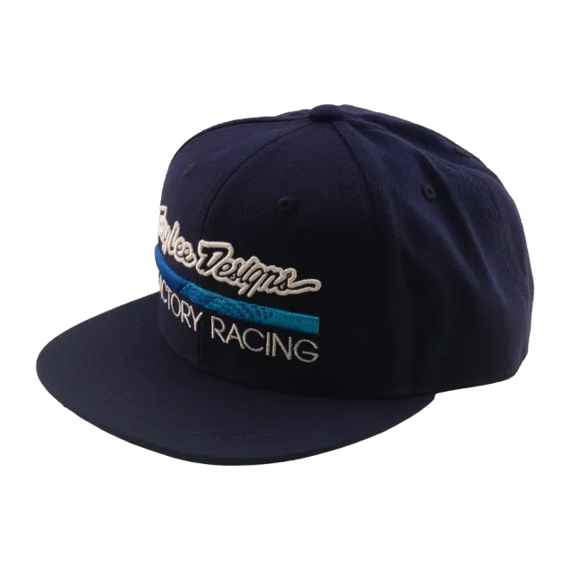 Troy Lee Designs Factory Racing cappellino snapback navy blue