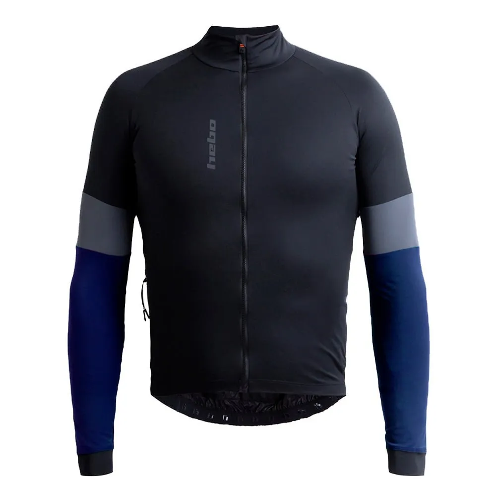 Hebo Wats Winter HB4023 maglia bici maniche lunghe blu