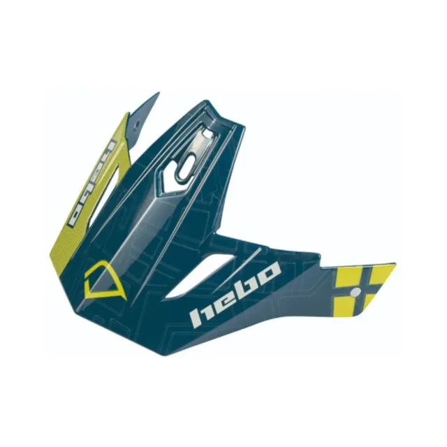 Hebo Zone 4 Patrick visiera casco trial blu bianco nero