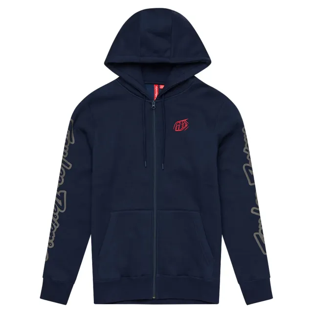 Troy Lee Designs Branded felpa uomo zip navy