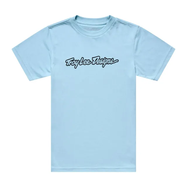 Troy Lee Designs Signature t-shirt bambino dawn blue manica corta