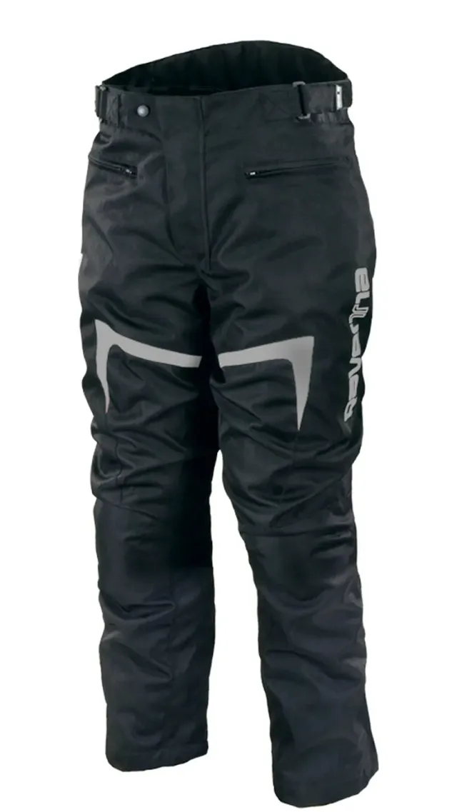 Ravenna pantaloni moto tessile nero grigio impermeabili