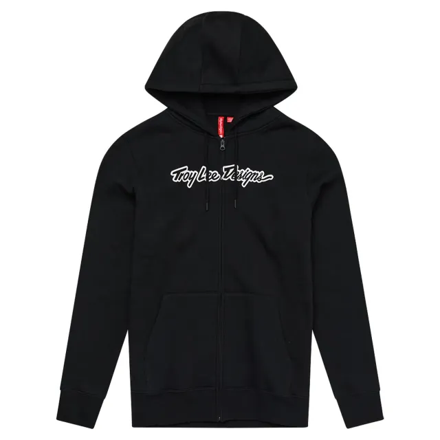 Troy Lee Designs Signature felpa con cappuccio Black con zip