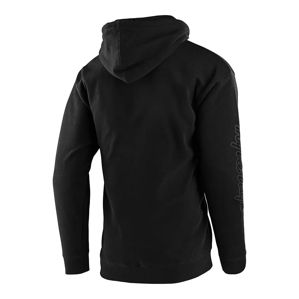 Troy Lee Designs Cropped Badge felpa nera reflective