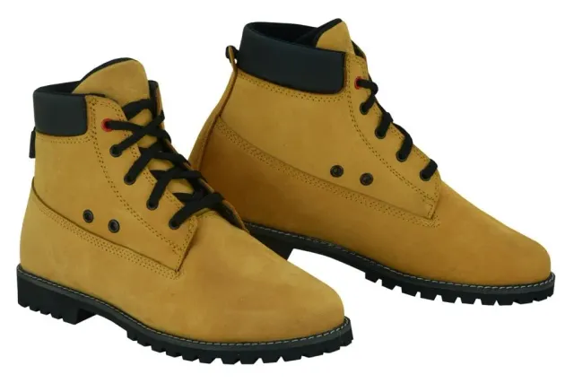 Bi Esse Cafe Race Scarpe Moto Pelle Nere con Lacci