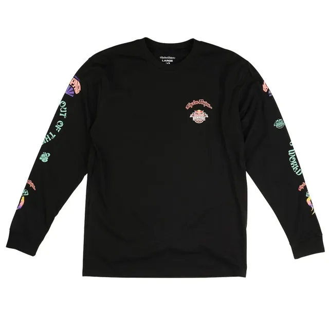 Troy Lee Designs Rampage Valley of Gods t-shirt nera manica lunga