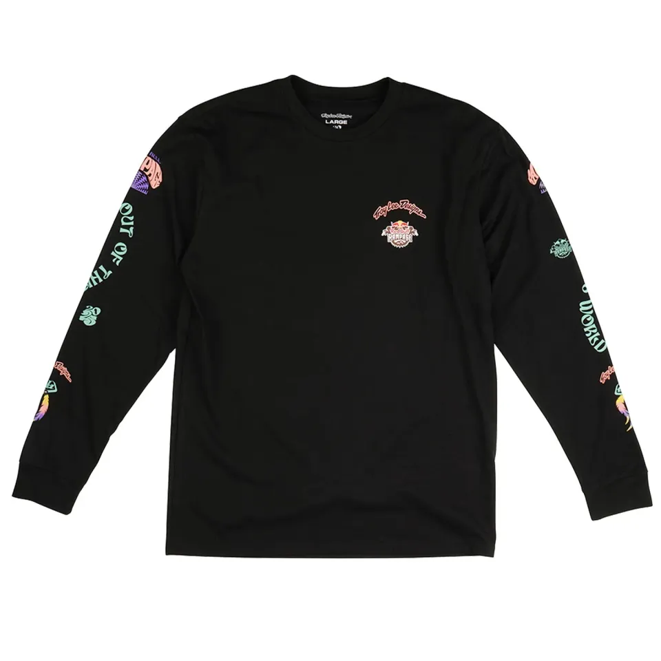 Troy Lee Designs Rampage Valley of Gods t-shirt nera manica lunga