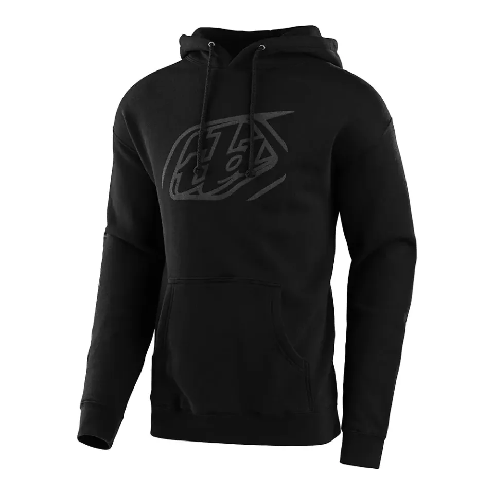 Troy Lee Designs Cropped Badge felpa nera reflective