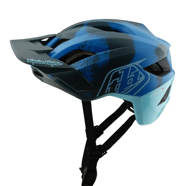 Troy Lee Designs Flowline SE Badge Camo MIPS casco Blue