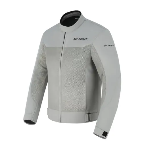 Bi Esse Giacca Moto Estiva Traforata XS Grigio